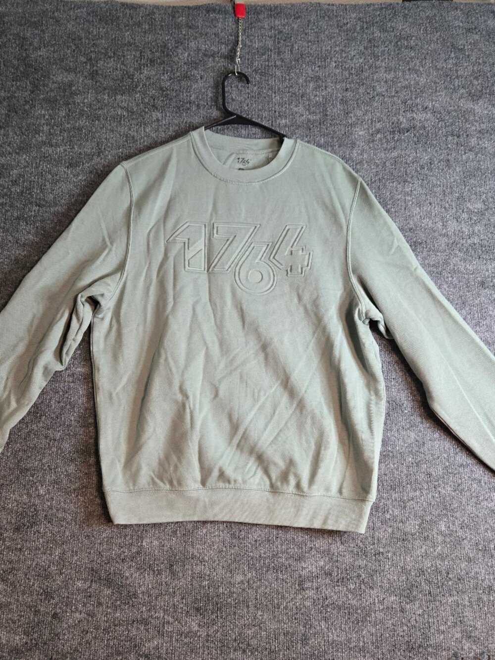 1764 Signature Golf Oliver Pullover Crewneck Sweatshirt NWT M Sage Green Logo